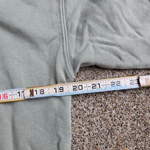 Vtg Y2k GAP Embroidered Arc Logo Spellout Earthtone Hooded Sweatshirt XXS Fit - Picture 6 of 7